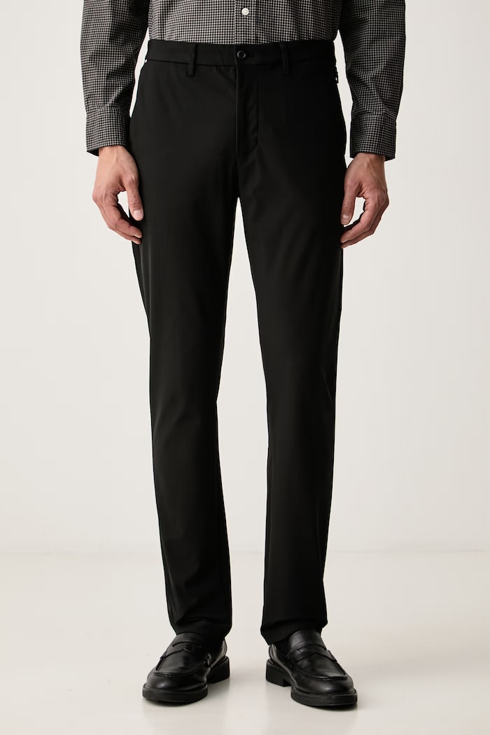 Tommy Hilfiger chino kalhoty pánské černá MW0MW43408