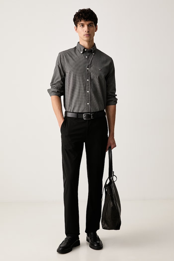 Tommy Hilfiger chino kalhoty pánské MW0MW43408 černá SS26