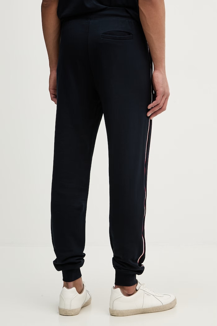 Oblečenie Tommy Hilfiger teplákové nohavice pánske bavlnené MW0MW42882 tmavomodrá