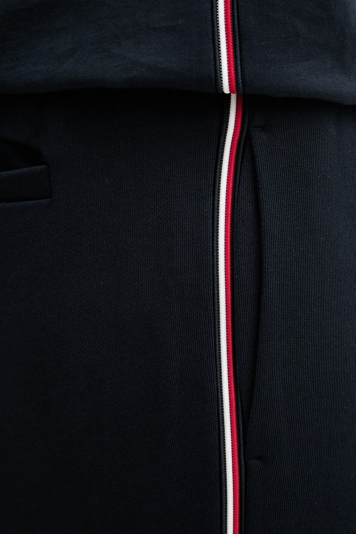 Tommy Hilfiger teplákové nohavice pánske bavlnené tmavomodrá MW0MW42882