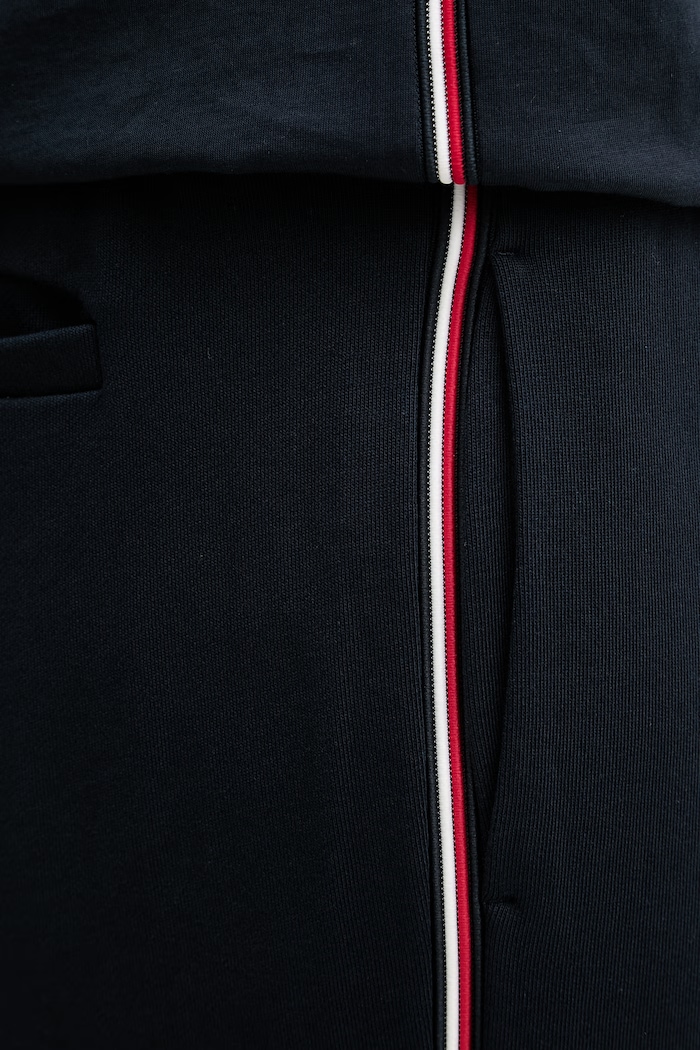 Tommy Hilfiger teplákové nohavice pánske bavlnené tmavomodrá MW0MW42882