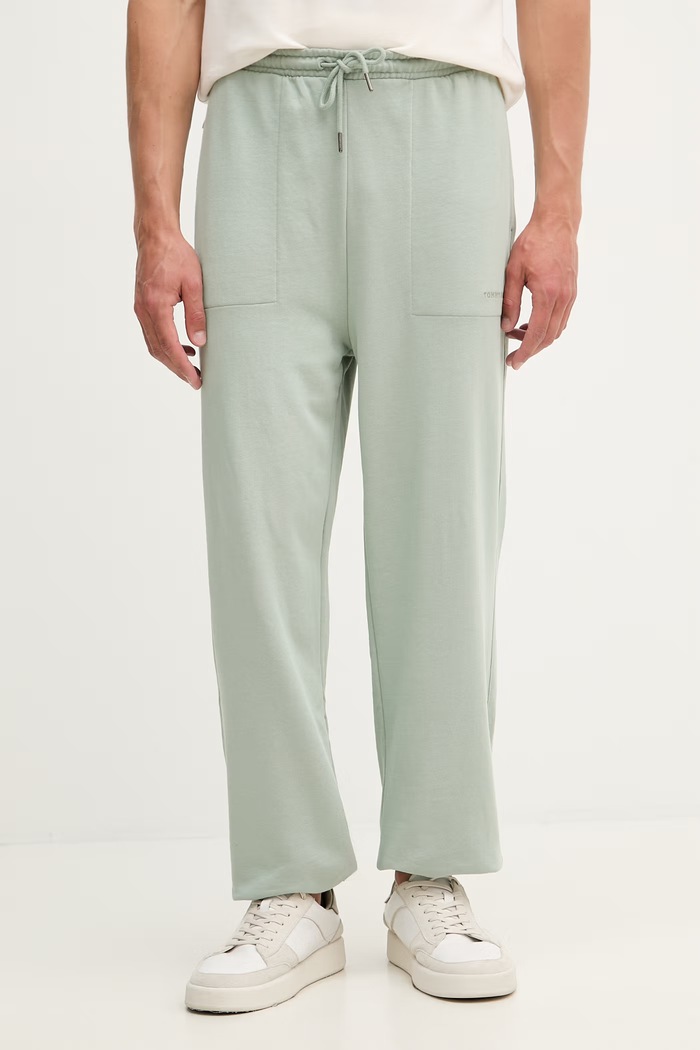 Tommy Hilfiger pantaloni de trening pentru femei verde UM0UM03911