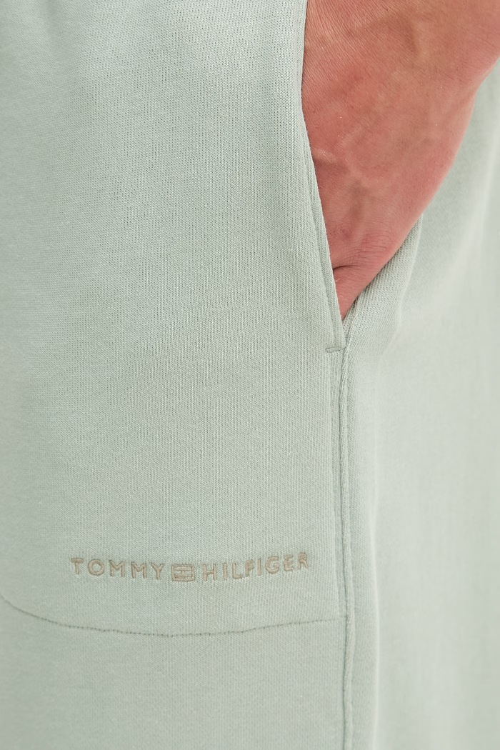 Tommy Hilfiger pantaloni de trening pentru femei verde UM0UM03911