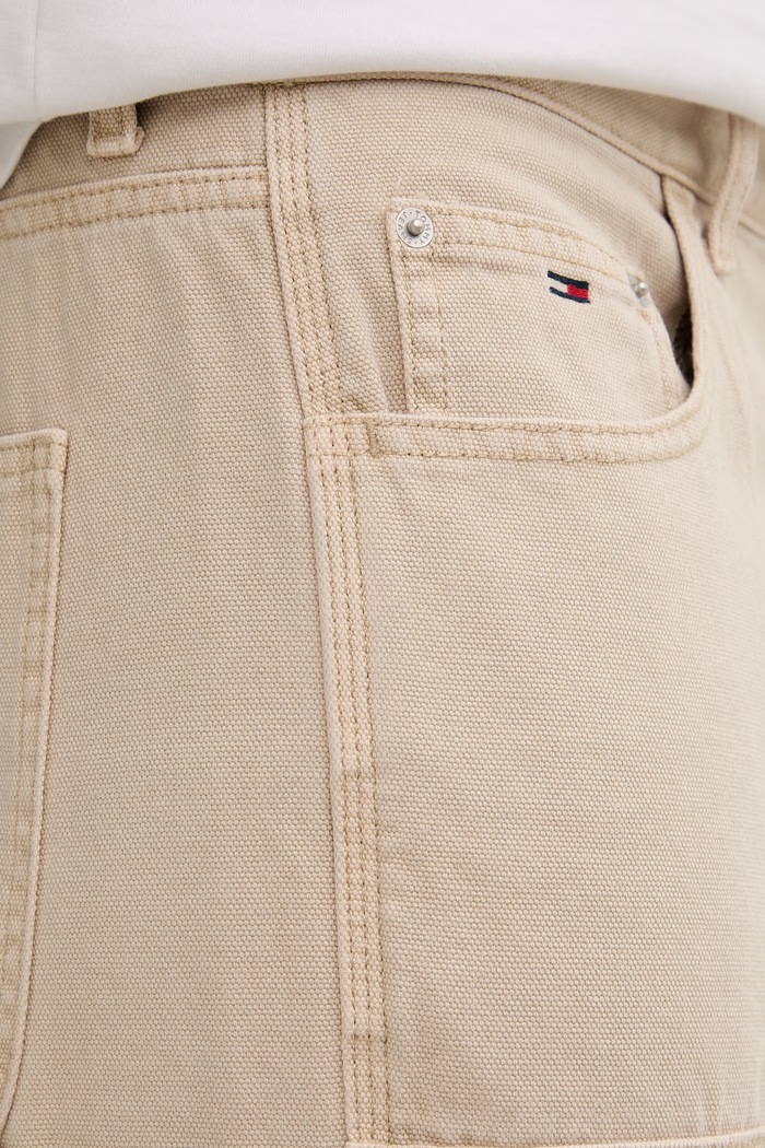 Tommy Jeans spodnie męskie bawełniane beżowy DM0DM23051