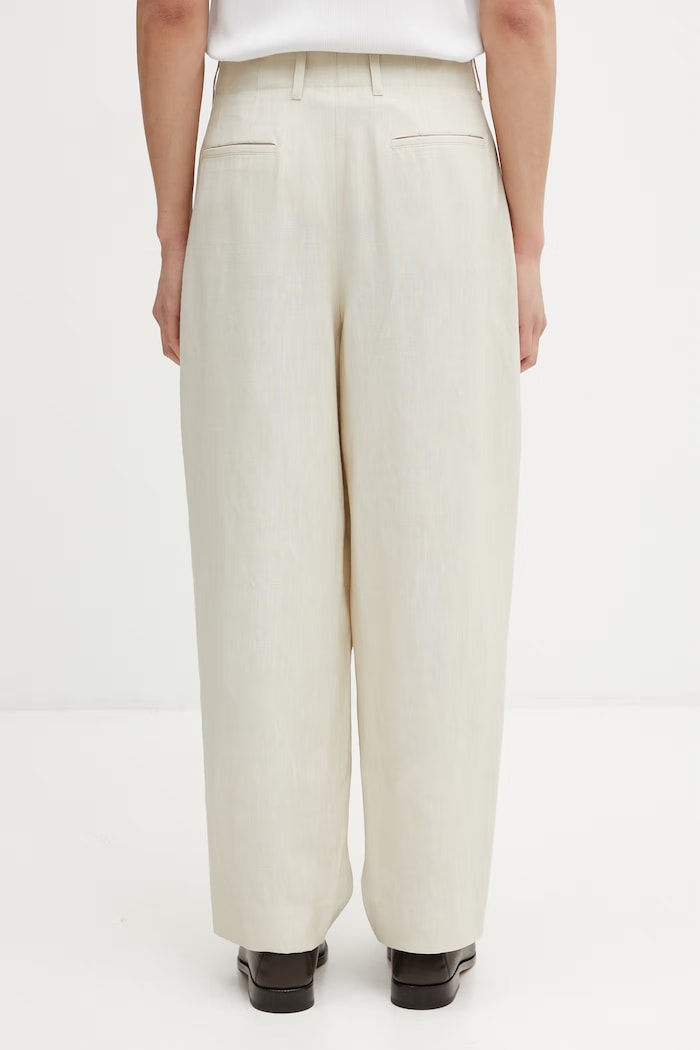Clothing Maison Kitsuné trousers with viscose Men's QM01107WW9096 beige