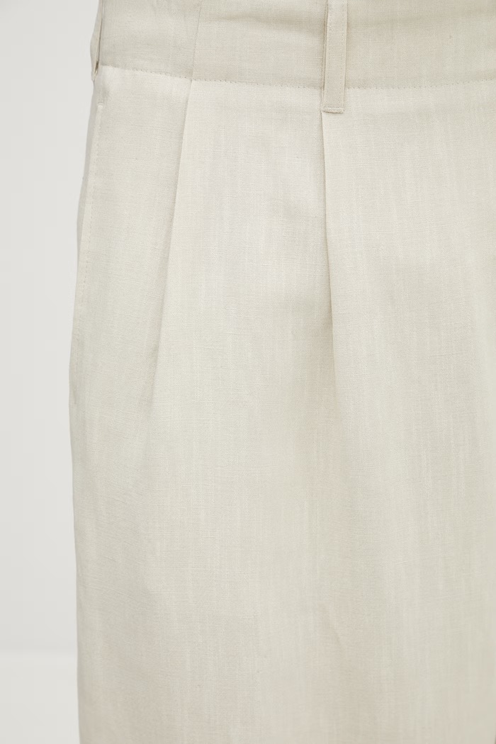 Maison Kitsuné trousers with viscose Men's beige QM01107WW9096