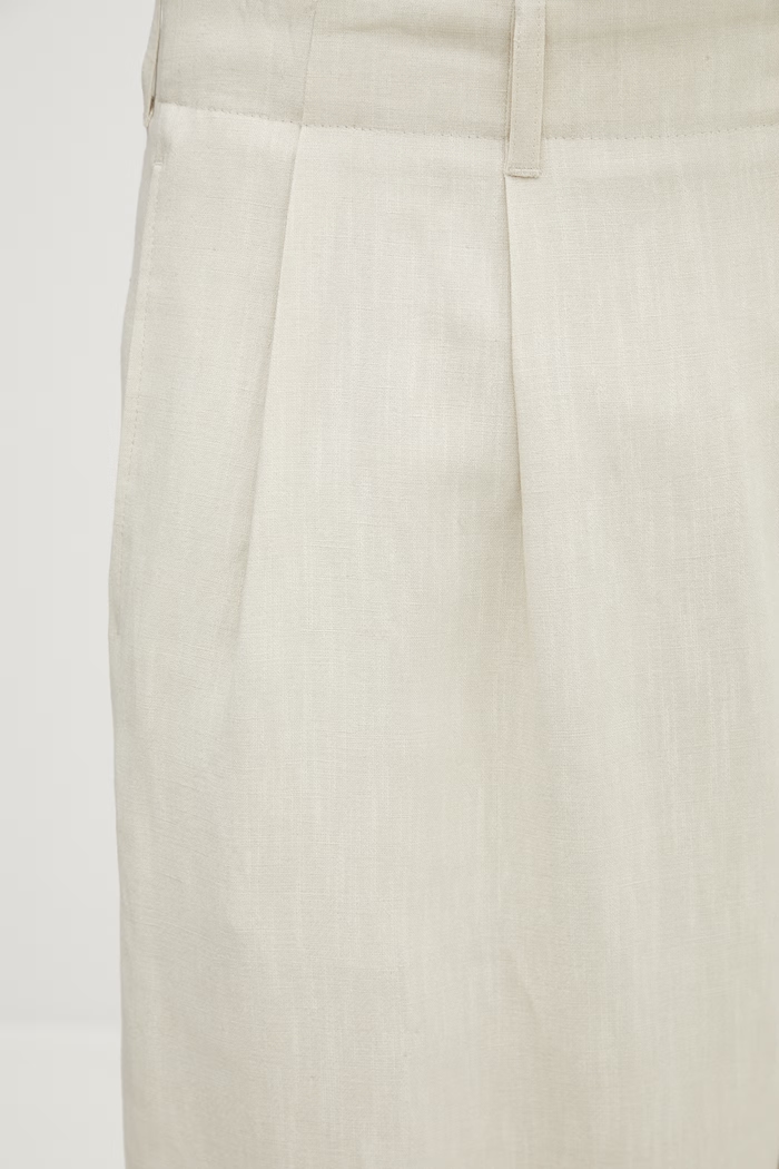Maison Kitsuné trousers with viscose Men's beige QM01107WW9096