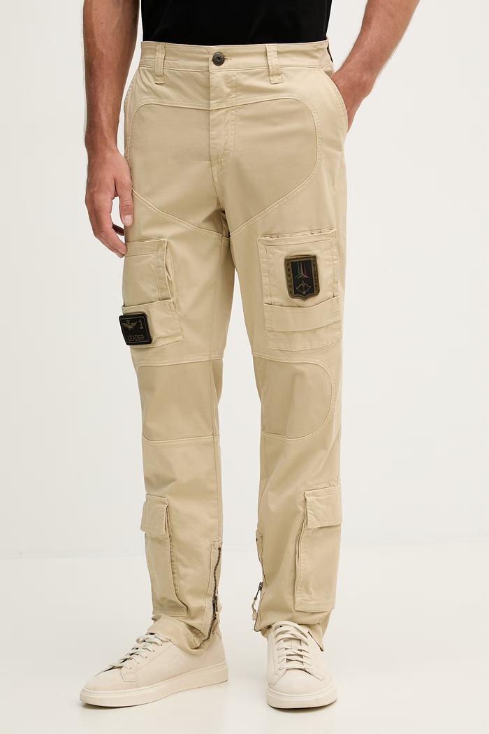 Aeronautica Militare nohavice pánske béžová PA1387UCT01493