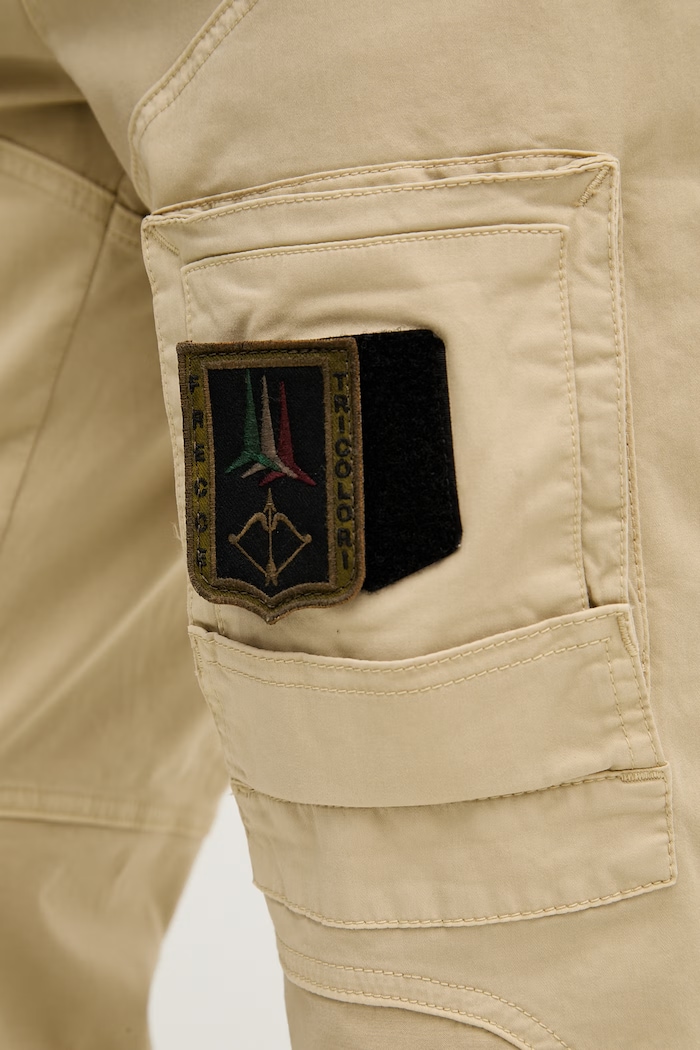 Aeronautica Militare nohavice pánske béžová PA1387UCT01493