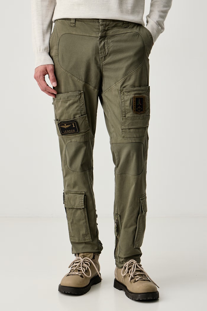 Aeronautica Militare Παντελόνι Ανδρικό πράσινο PA1387UCT01493