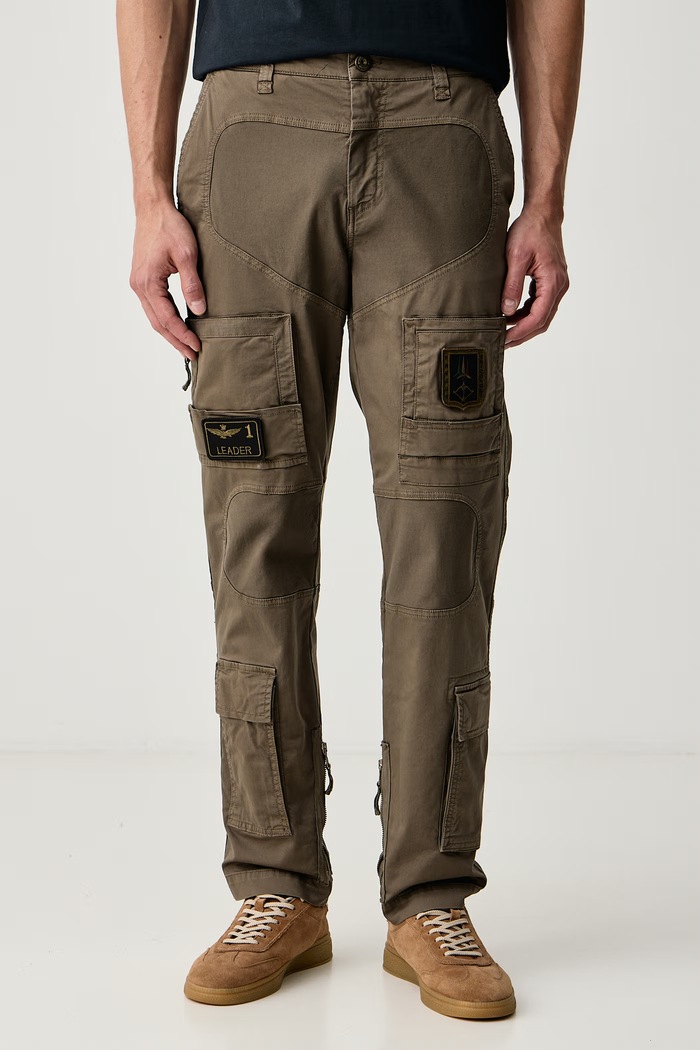 Aeronautica Militare Παντελόνι Ανδρικό καφέ PA1387UCT01493