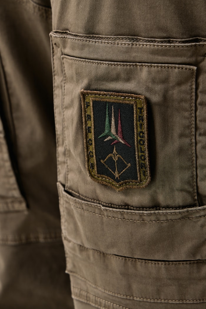 Παντελόνι Ανδρικό Aeronautica Militare PA1387UCT01493 καφέ
