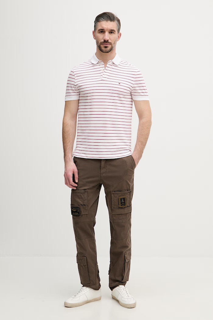 Aeronautica Militare nohavice pánske PA1387UCT01493 hnedá SS26