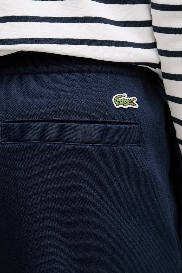 Lacoste teplákové nohavice pánske bavlnené tmavomodrá XH0798