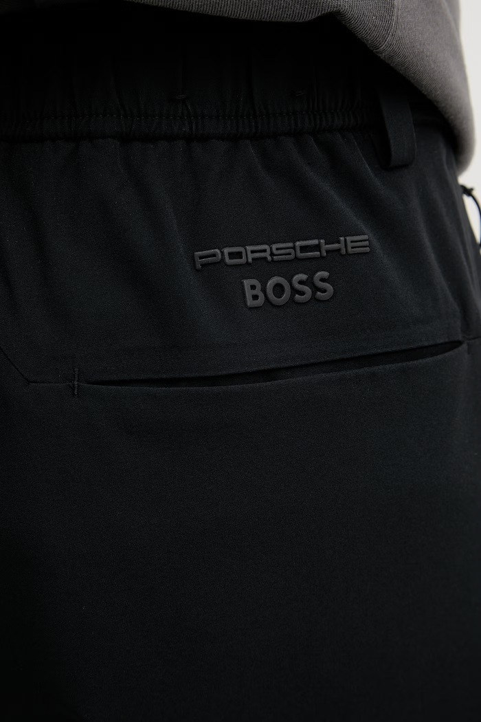 BOSS Green nohavice pánske BOSS X PORSCHE čierna 50558948