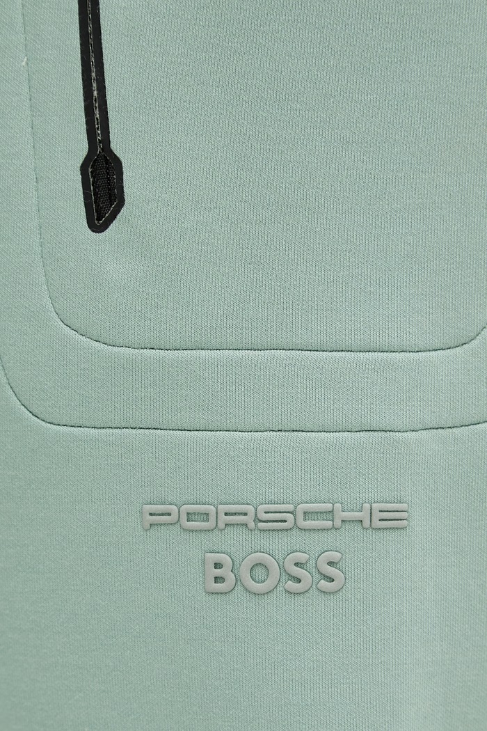 BOSS Green pantaloni de trening bărbați BOSS X PORSCHE verde 50559800
