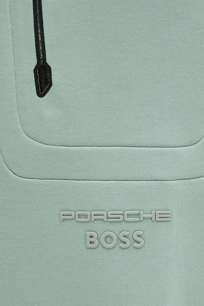 BOSS Green pantaloni de trening bărbați BOSS X PORSCHE verde 50559800