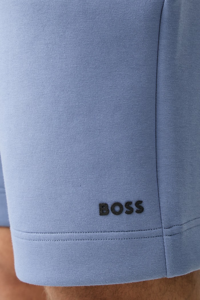 BOSS Green teplákové šortky pánske s bavlnou modrá 50558970