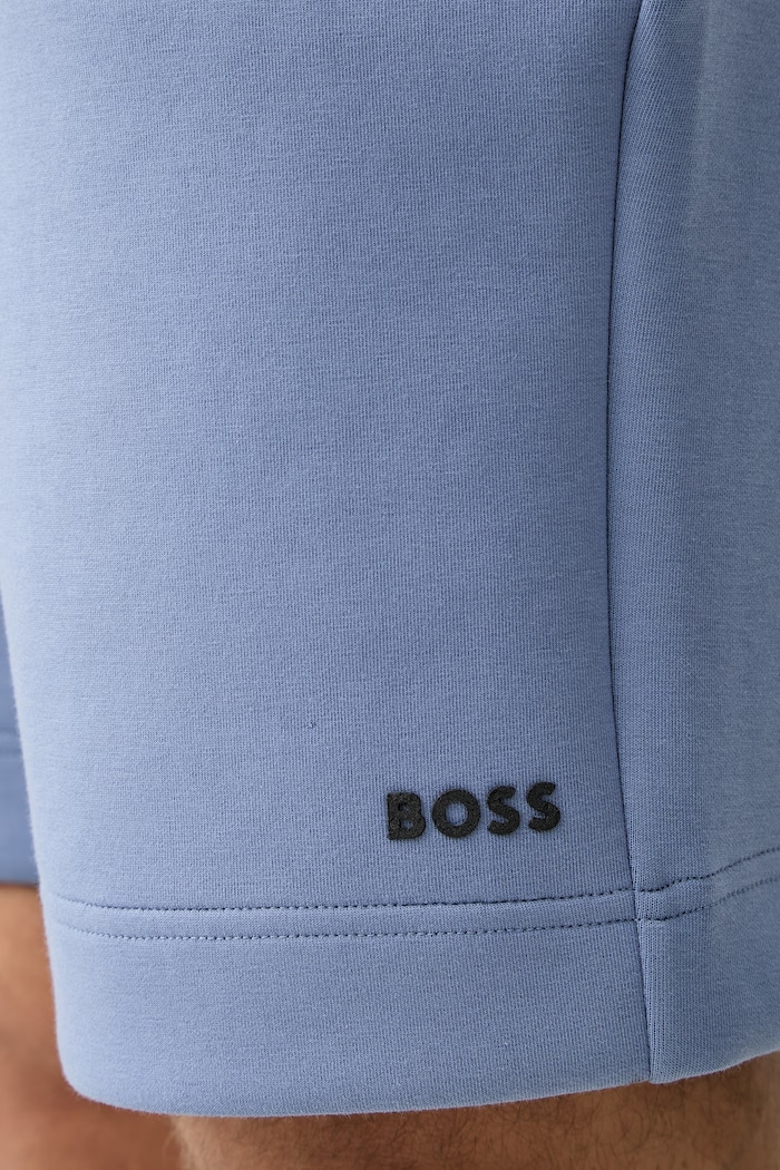 BOSS Green teplákové šortky pánske s bavlnou modrá 50558970