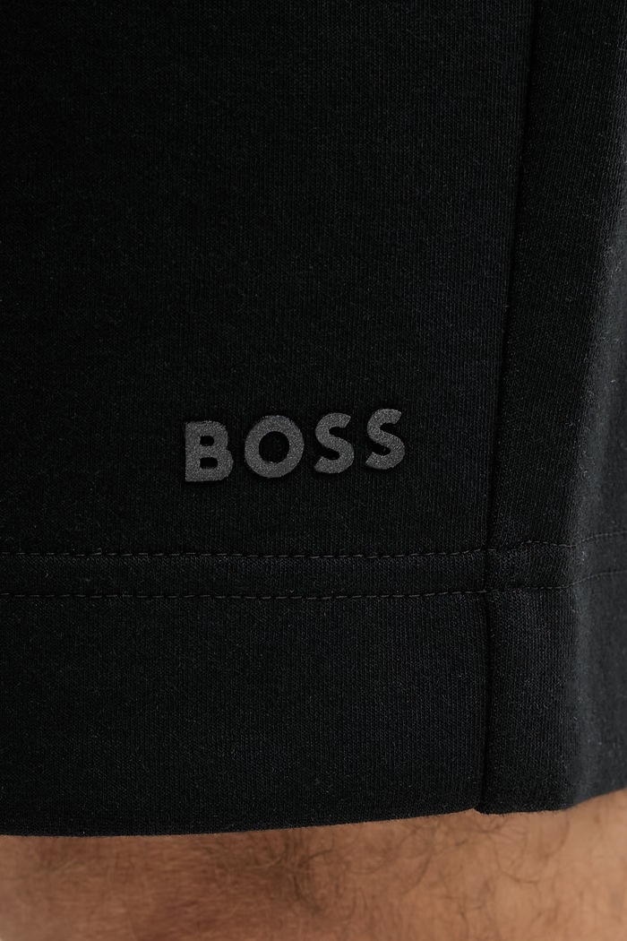 BOSS Green teplákové šortky pánske s bavlnou čierna 50558970