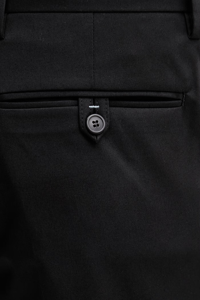 Paul Smith MENS TROUSER spodnie garniturowe bawełniane z elastanem męskie czarny M1R.055Z.V01934