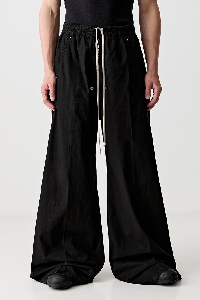 Rick Owens DRKSHDW Geth Belas spodnie bawełniane męskie czarny DU01F4378.CR