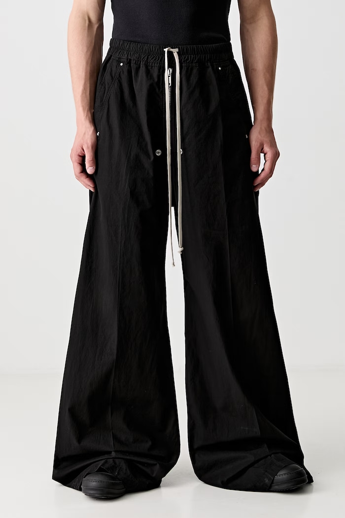 Rick Owens DRKSHDW Geth Belas spodnie bawełniane męskie czarny DU01F4378.CR