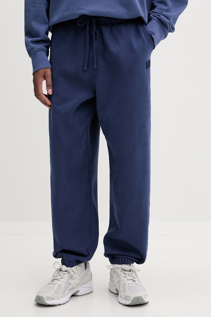 Vans pantaloni de trening pentru bărbați, din bumbac Premium LX Fleece albastru VN000T7FFOB1