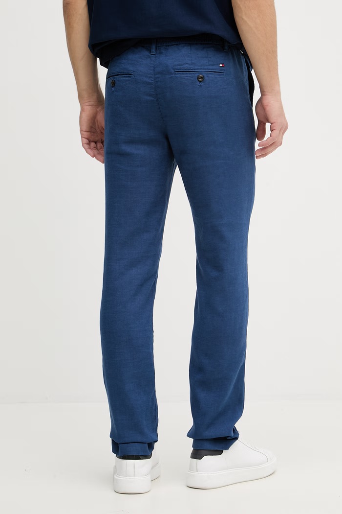 Îmbrăcăminte Tommy Hilfiger pantaloni pentru bărbați, cu in MW0MW42337 bleumarin