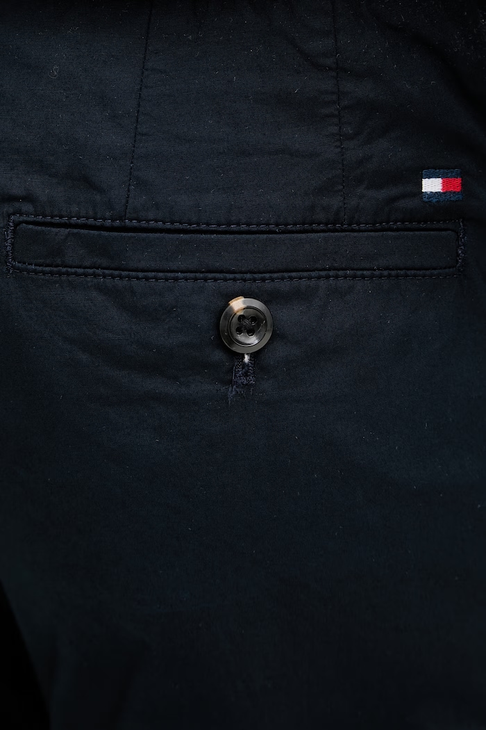 Tommy Hilfiger pantaloni pentru bărbați, cu bumbac bleumarin MW0MW42340