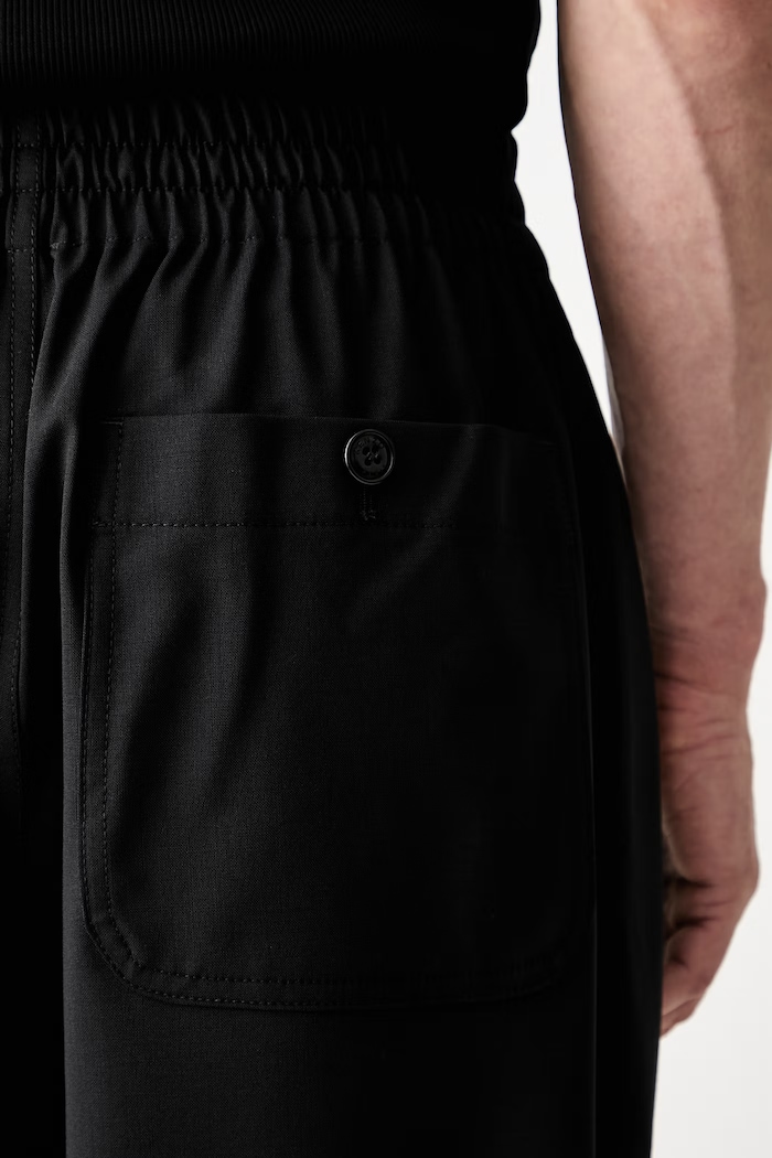 Kenzo Jog Pants nohavice s vlnou pánske čierna FF55UP5069RU