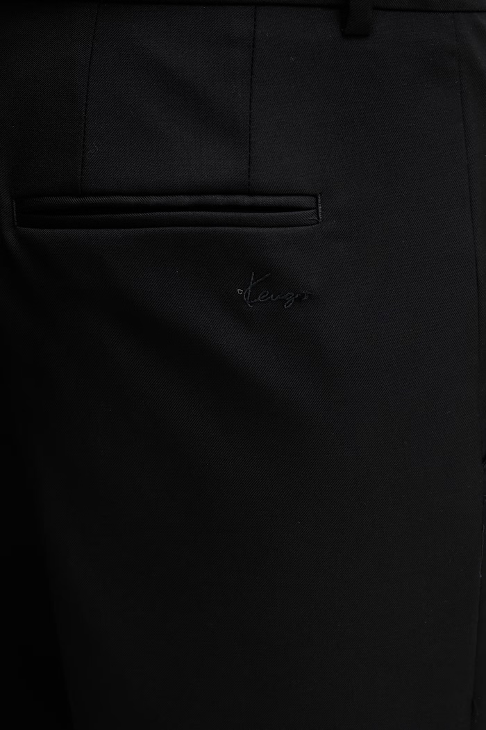 Kenzo Tailored Pants костюмні штани вовняні чоловічі чорний FG55PA2199TV