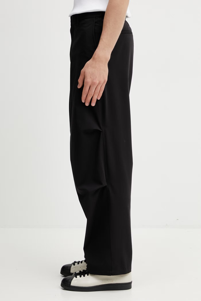 Filling Pieces Drapy Pants παντελόνι με βισκόζη ανδρικό 412650501295.130 μαύρο SS26