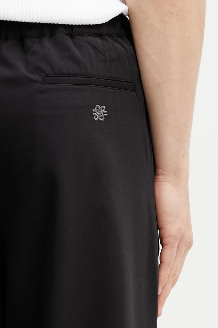 Filling Pieces Drapy Pants παντελόνι με βισκόζη ανδρικό μαύρο 412650501295.130