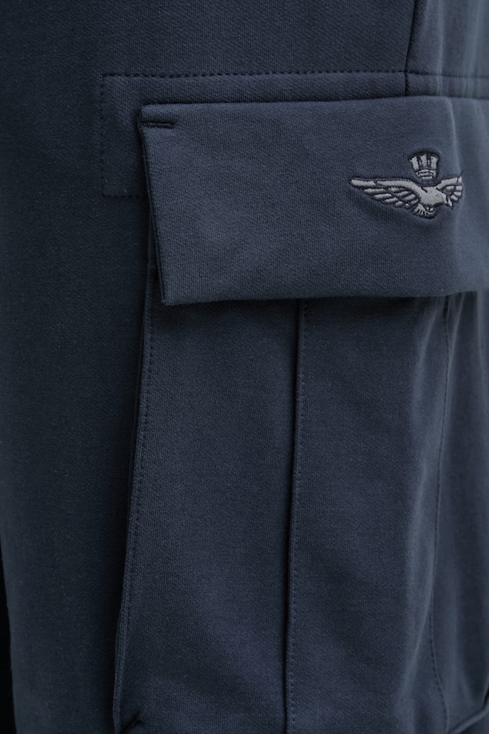 Aeronautica Militare spodnie dresowe granatowy PF1020UF00674