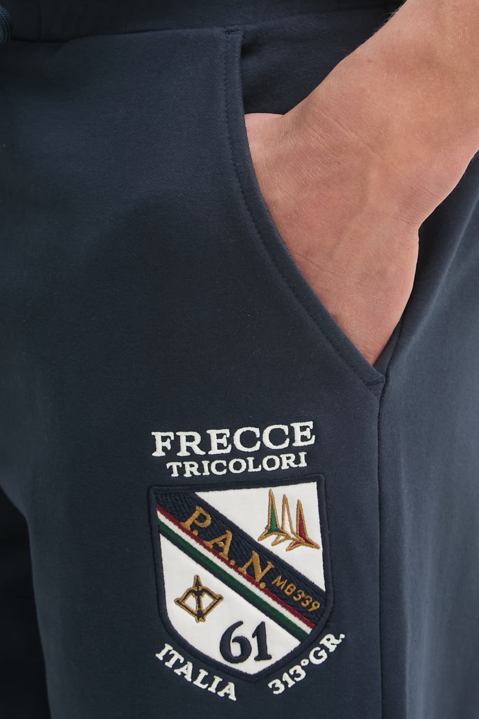 Aeronautica Militare spodnie dresowe granatowy PF1021UF00674