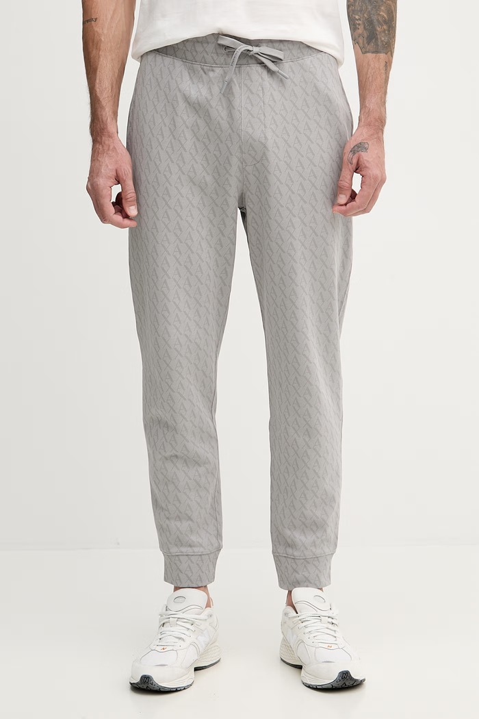 Armani Exchange teplákové nohavice pánske bavlnené sivá XM001226.AF11847
