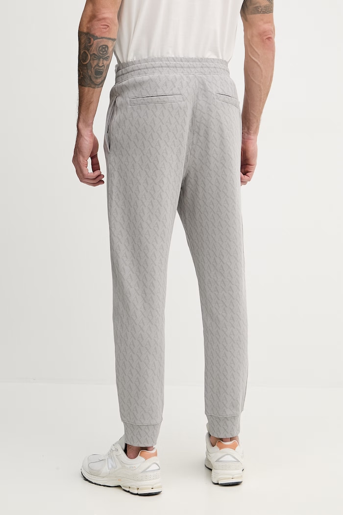 Oblečenie Armani Exchange teplákové nohavice pánske bavlnené XM001226.AF11847 sivá