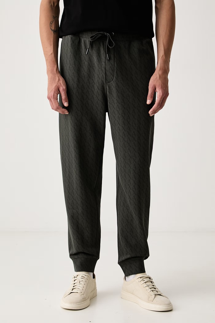 Armani Exchange tepláky pánské bavlněné zelená XM001226.AF11847