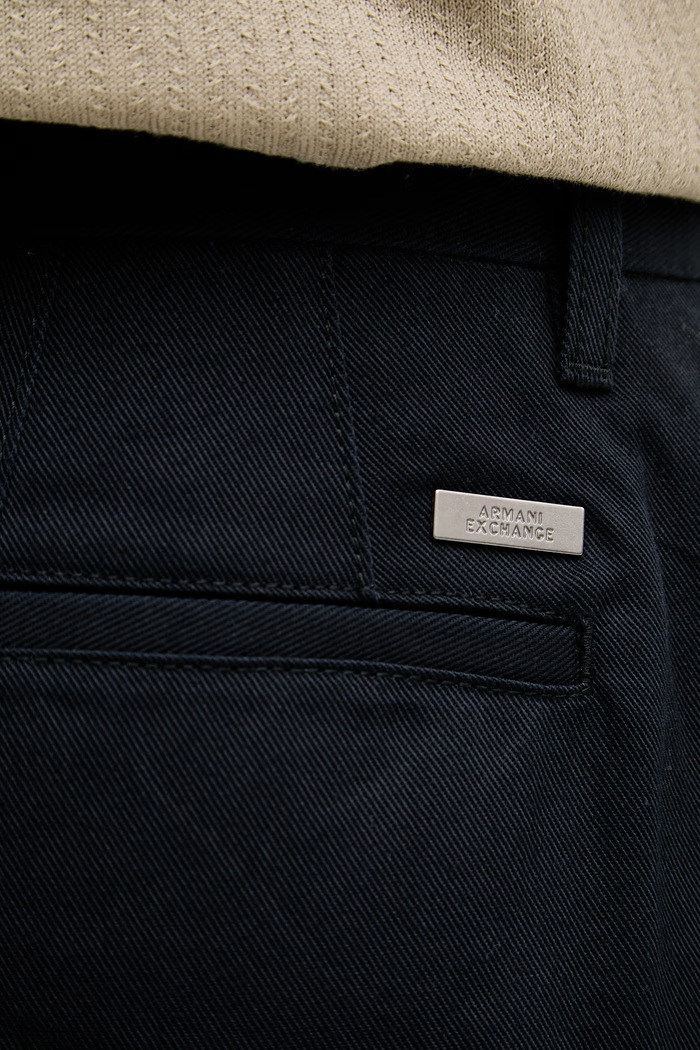 Armani Exchange nohavice pánske bavlnené tmavomodrá XM001166.AF16679