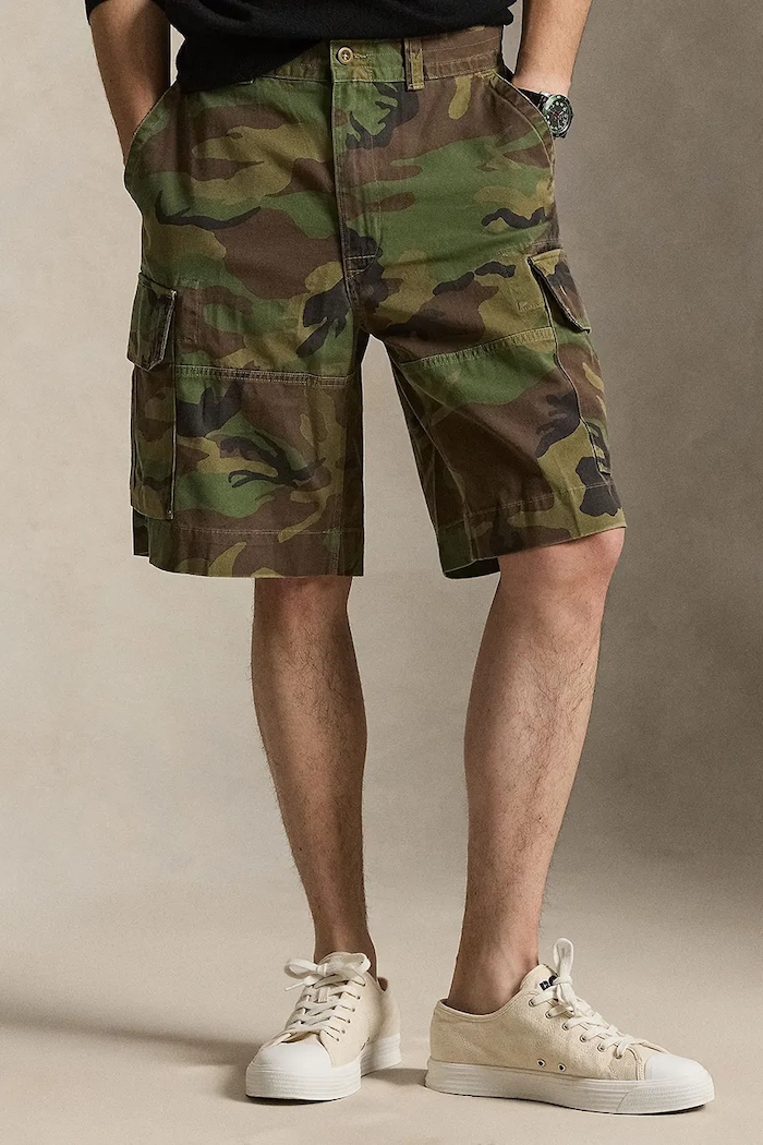 Polo Ralph Lauren cotton shorts RUGGED TWILL-GELLAR cotton green 710966288001