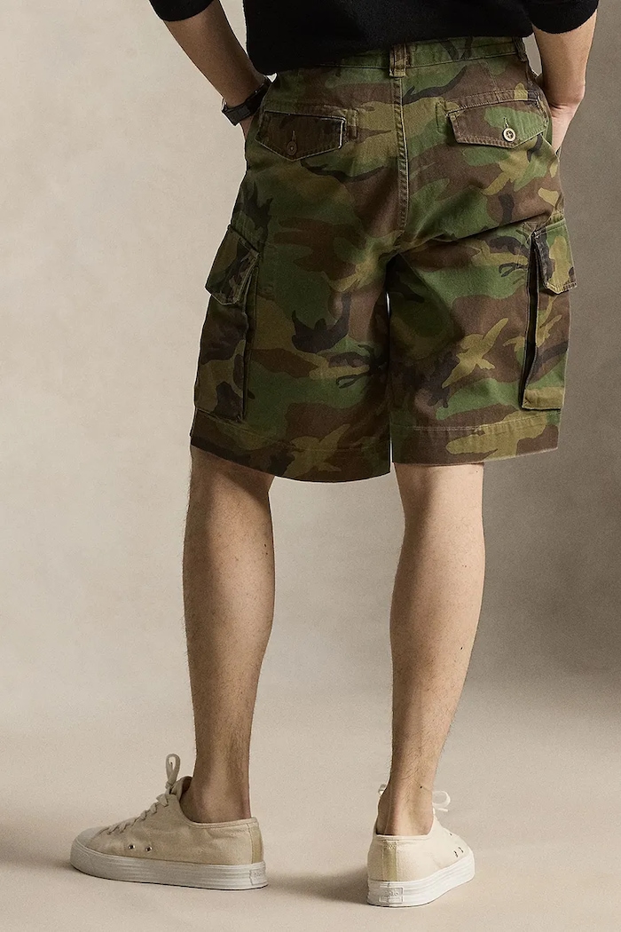 Polo Ralph Lauren cotton shorts RUGGED TWILL-GELLAR 710966288001 green SS26