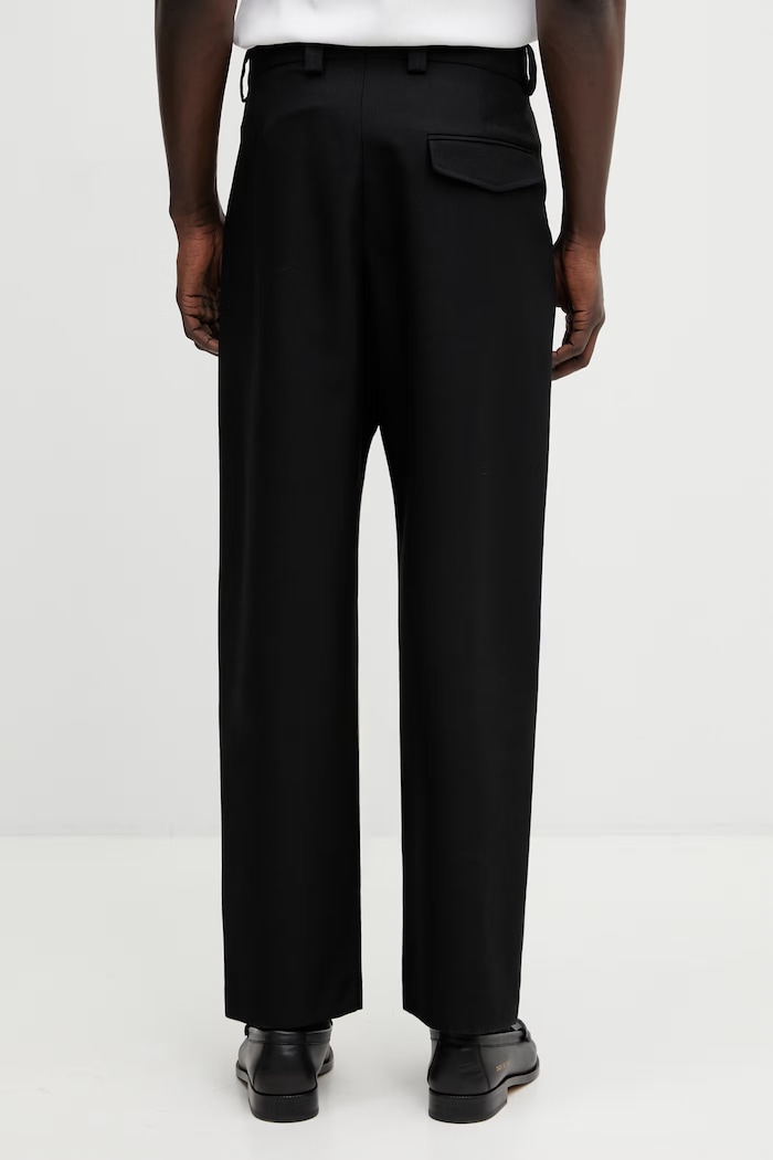 Abbigliamento A.P.C. pantaloni con lana Renato PSALP.H08428 nero