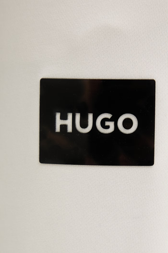 HUGO pamut melegítőnadrág Daylony bézs 50557453