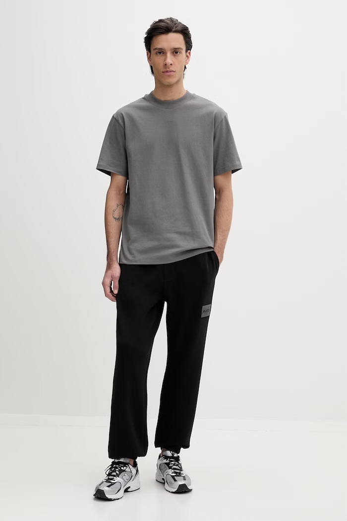 HUGO pantaloni de trening din bumbac Daylony 50557453 negru SS26