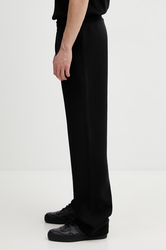Daily Paper pantaloni de trening mono rib 2422057 negru SS26
