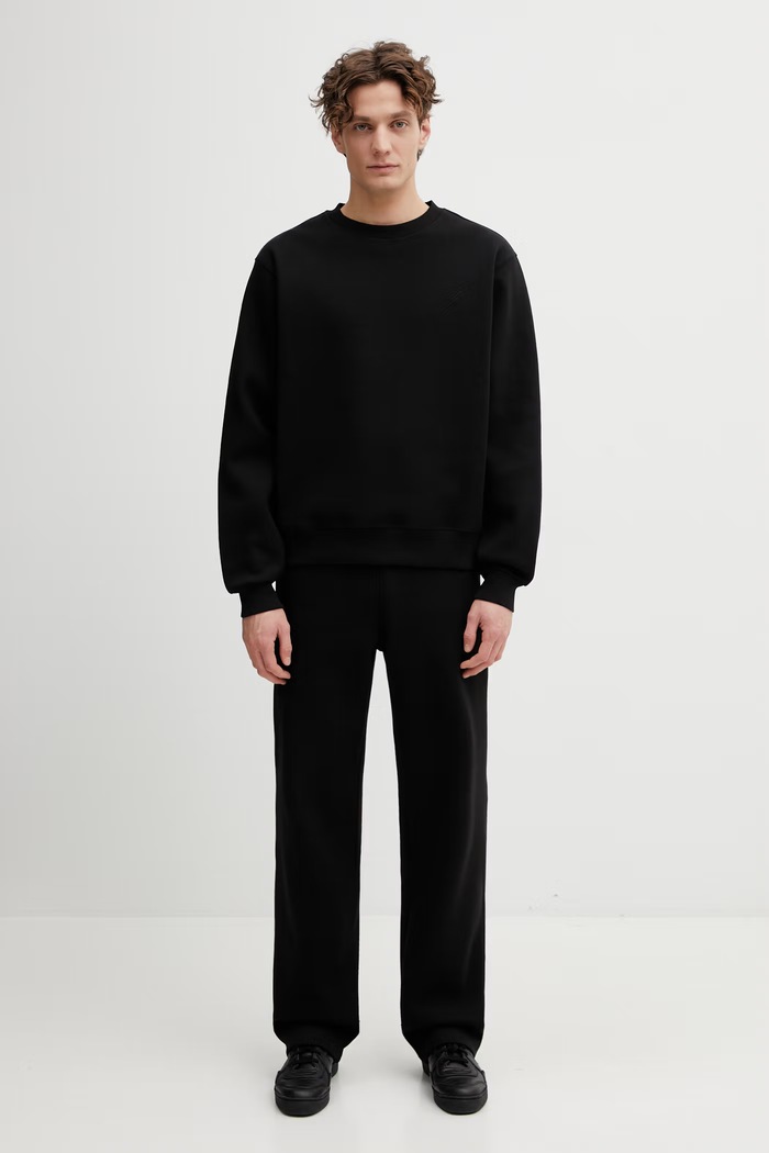 Daily Paper pantaloni de trening mono rib negru 2422057