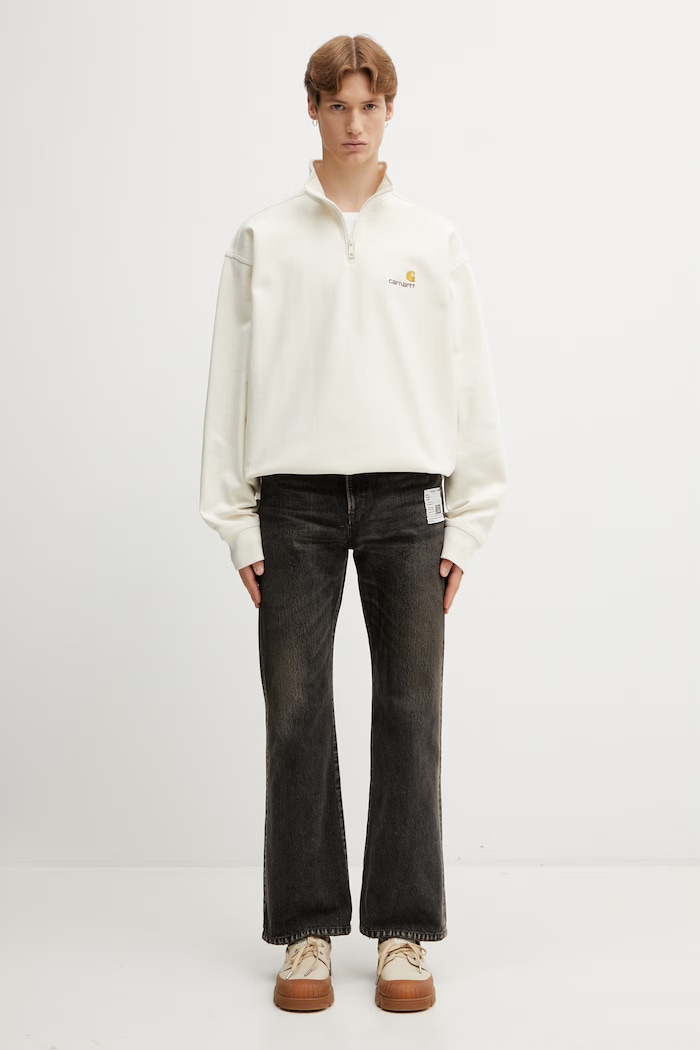 Maison MIHARA YASUHIRO regular fit džíny pánské J16PT122 černá