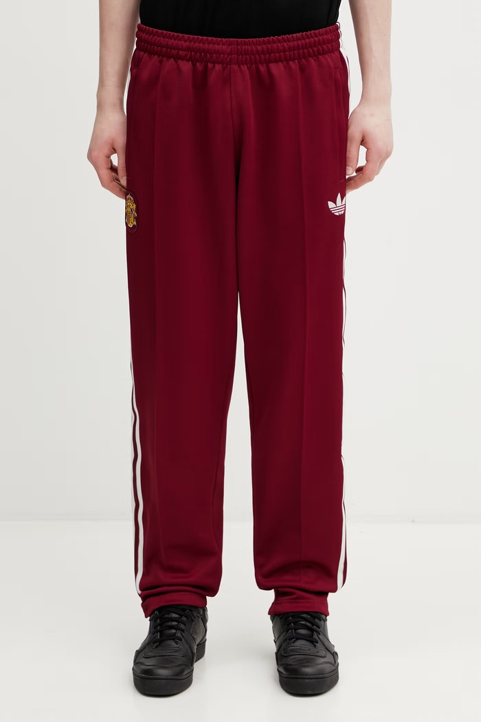 adidas Originals pantaloni de trening pentru bărbați JZ2255 burgundia SS26