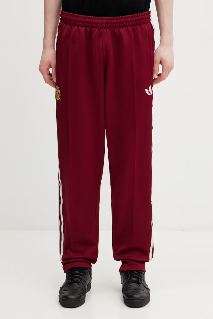 adidas Originals pantaloni de trening pentru bărbați JZ2255 burgundia SS26